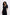 Reistor Flowy A-Line Maxi Dress with Side Slits in Black