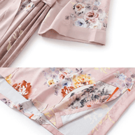 Ulivary Folding Fan Kimono Robe