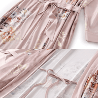 Ulivary Folding Fan Kimono Robe