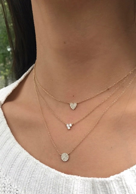 Zoe Lev Diamond Heart Necklace