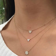 Zoe Lev Diamond Heart Necklace