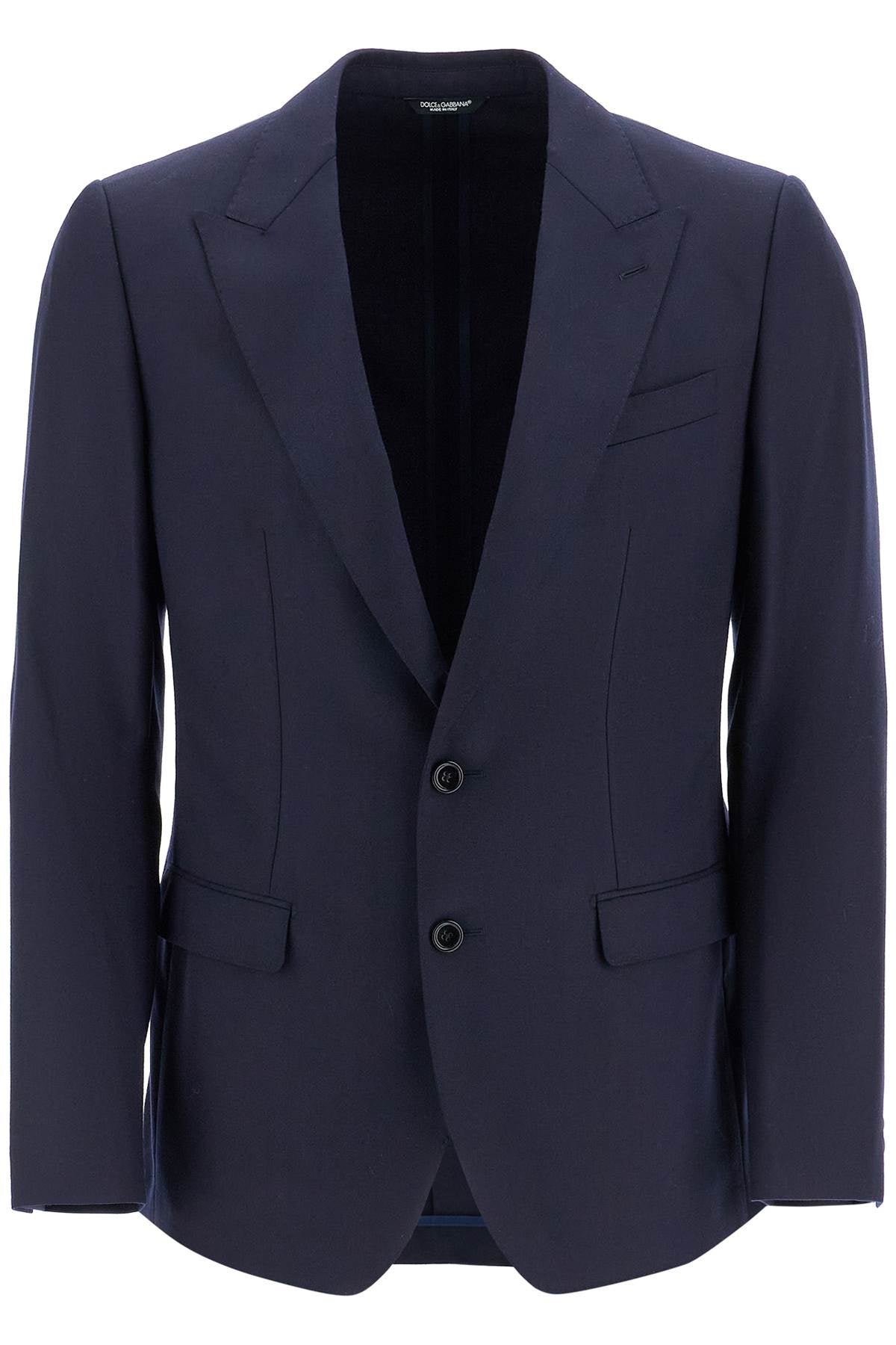 Dolce & Gabbana Single-Breasted Wool Flannel Tailored Jacket