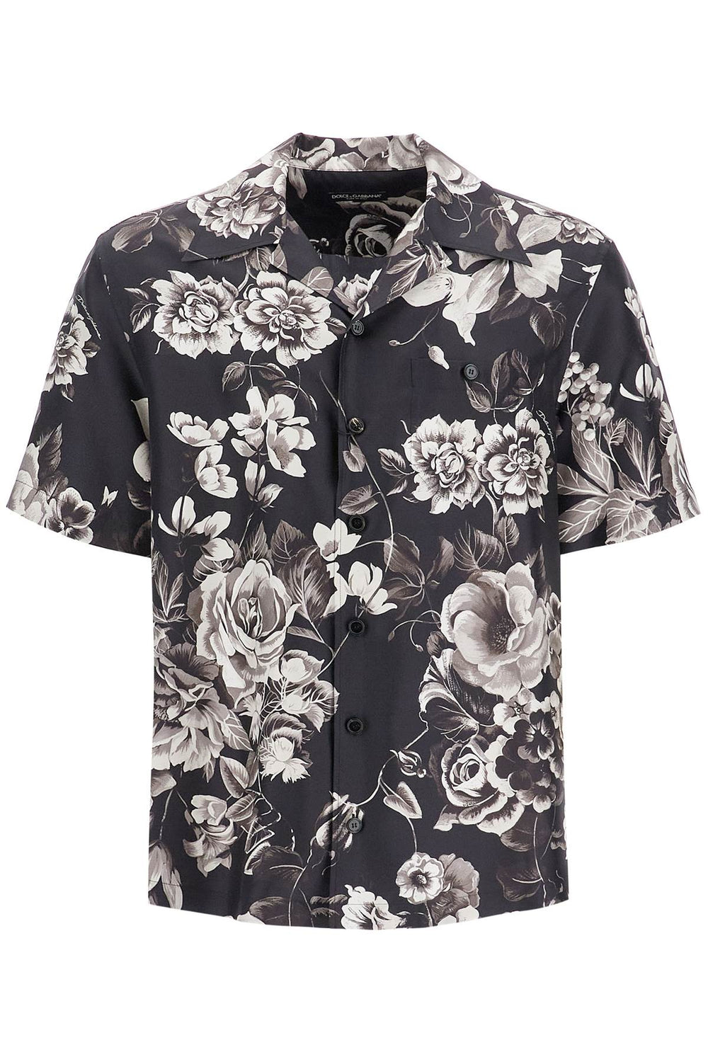 Dolce & Gabbana Hawaii Silk Shirt With Floral Print