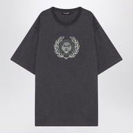 Dolce & Gabbana Gray Cotton T-shirt With Print