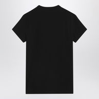 Dolce & Gabbana Black T-shirt With Logo Embroidery