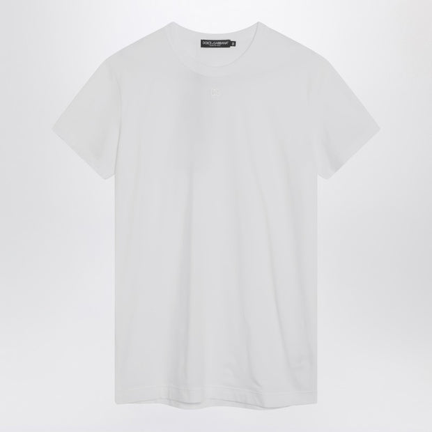 Dolce & Gabbana White T-shirt With Logo Embroidery