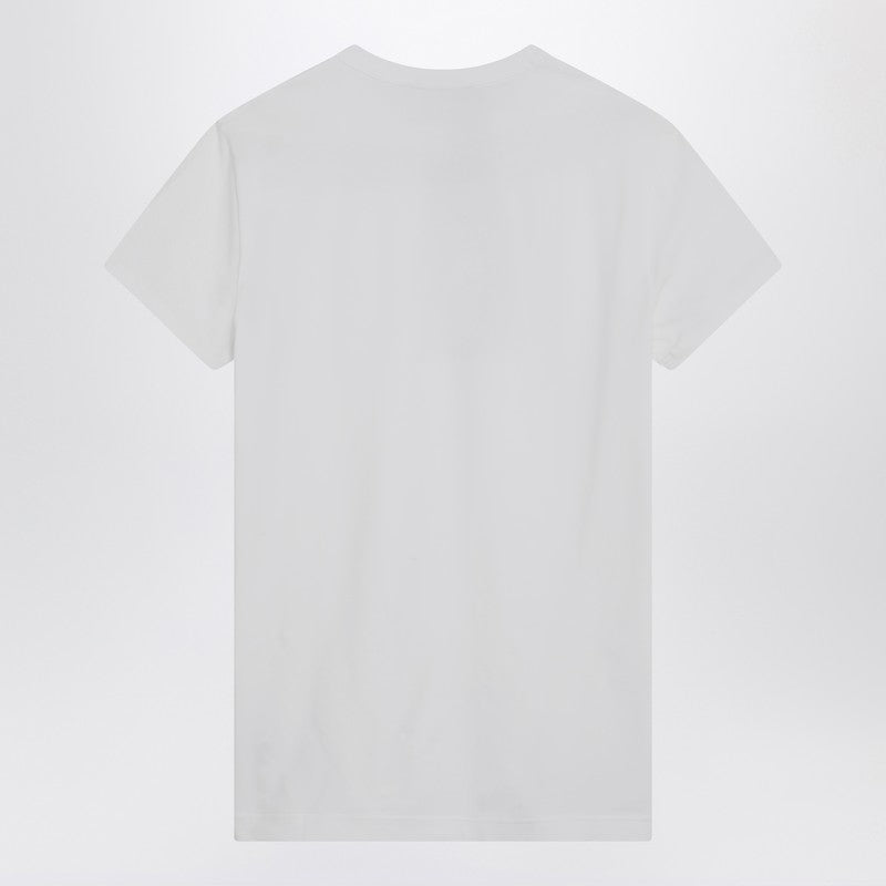 Dolce & Gabbana White T-shirt With Logo Embroidery