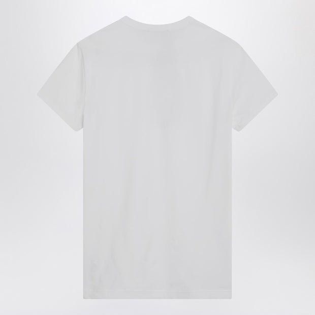 Dolce & Gabbana White T-shirt With Logo Embroidery