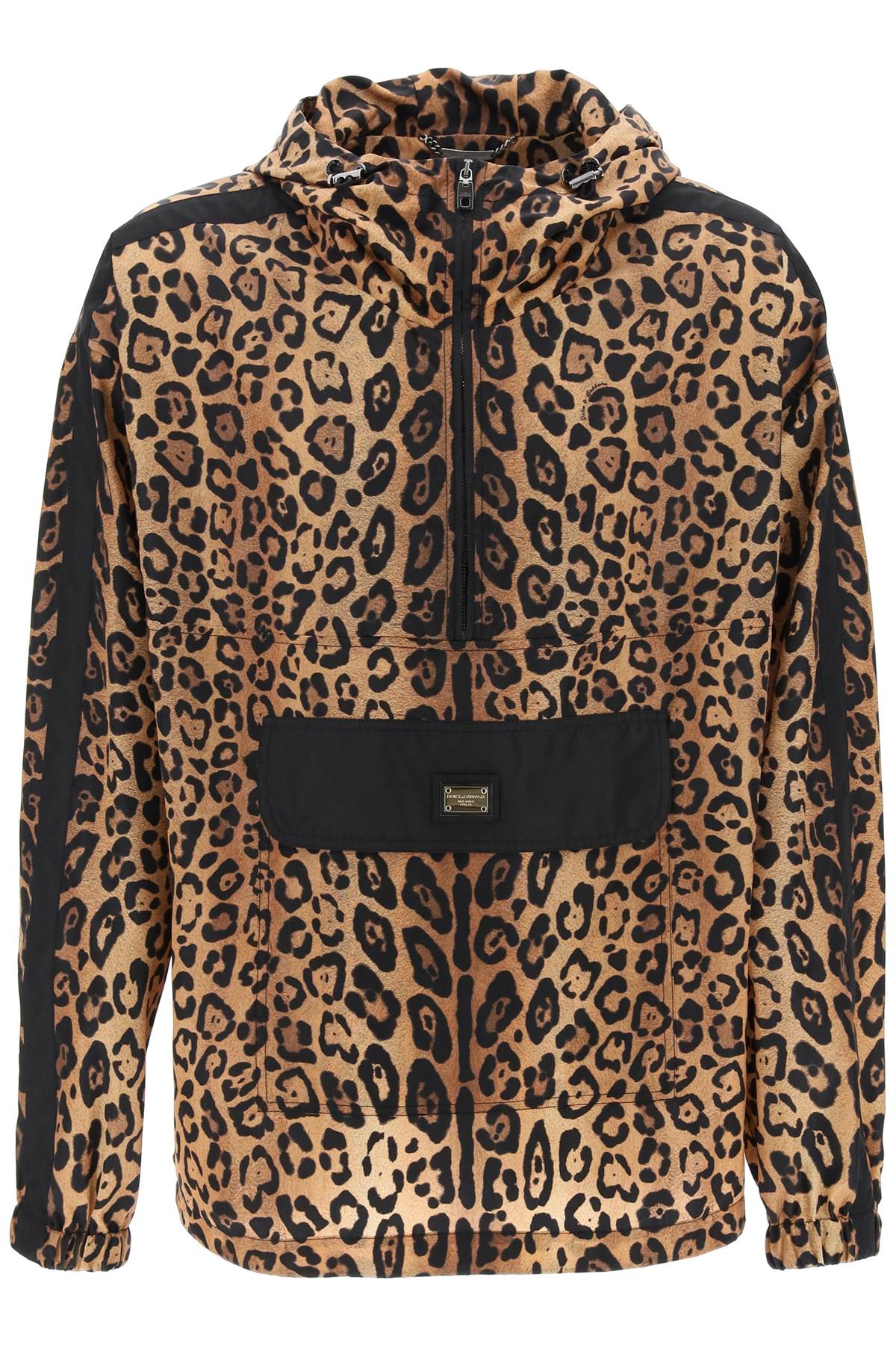 Dolce & Gabbana Leopard Print Nylon Anorak