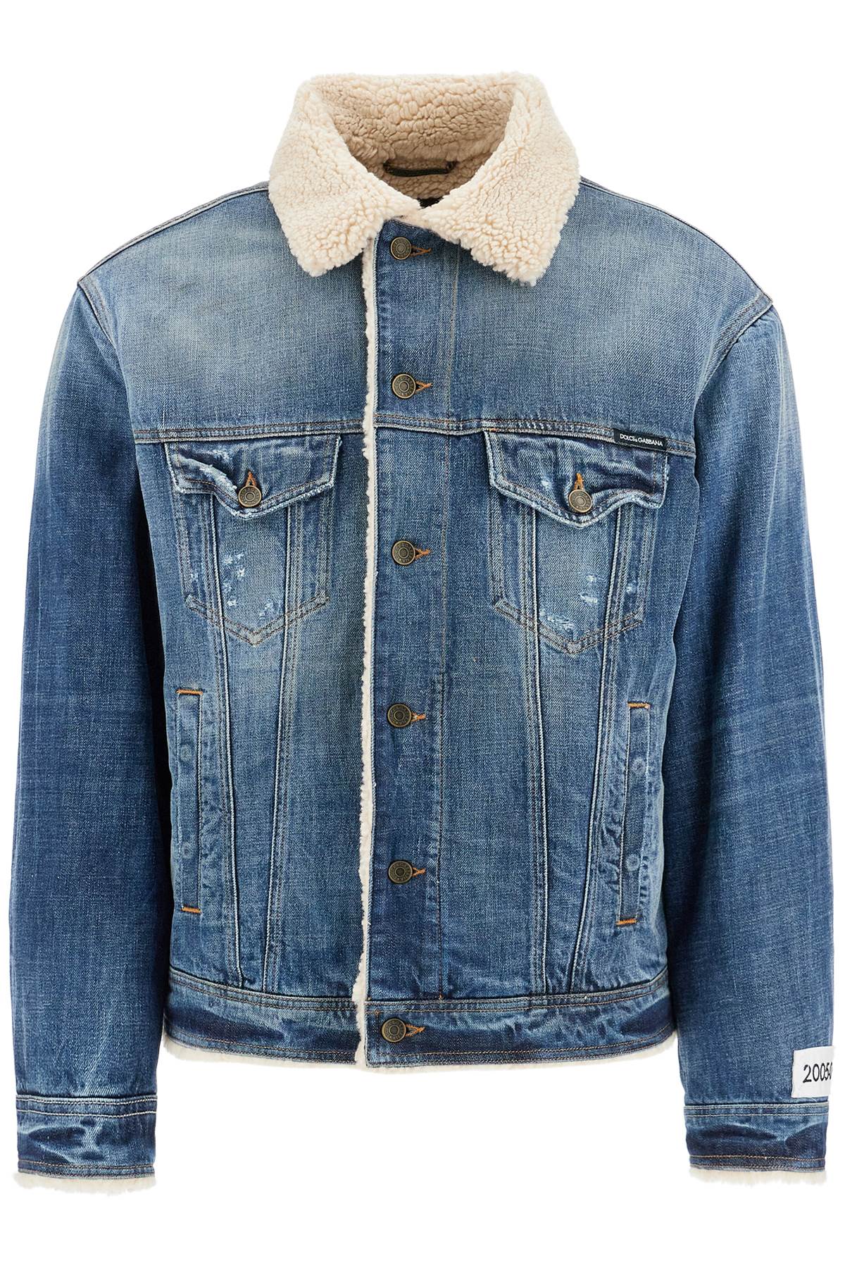 Dolce & Gabbana Denim And Teddy Jacket