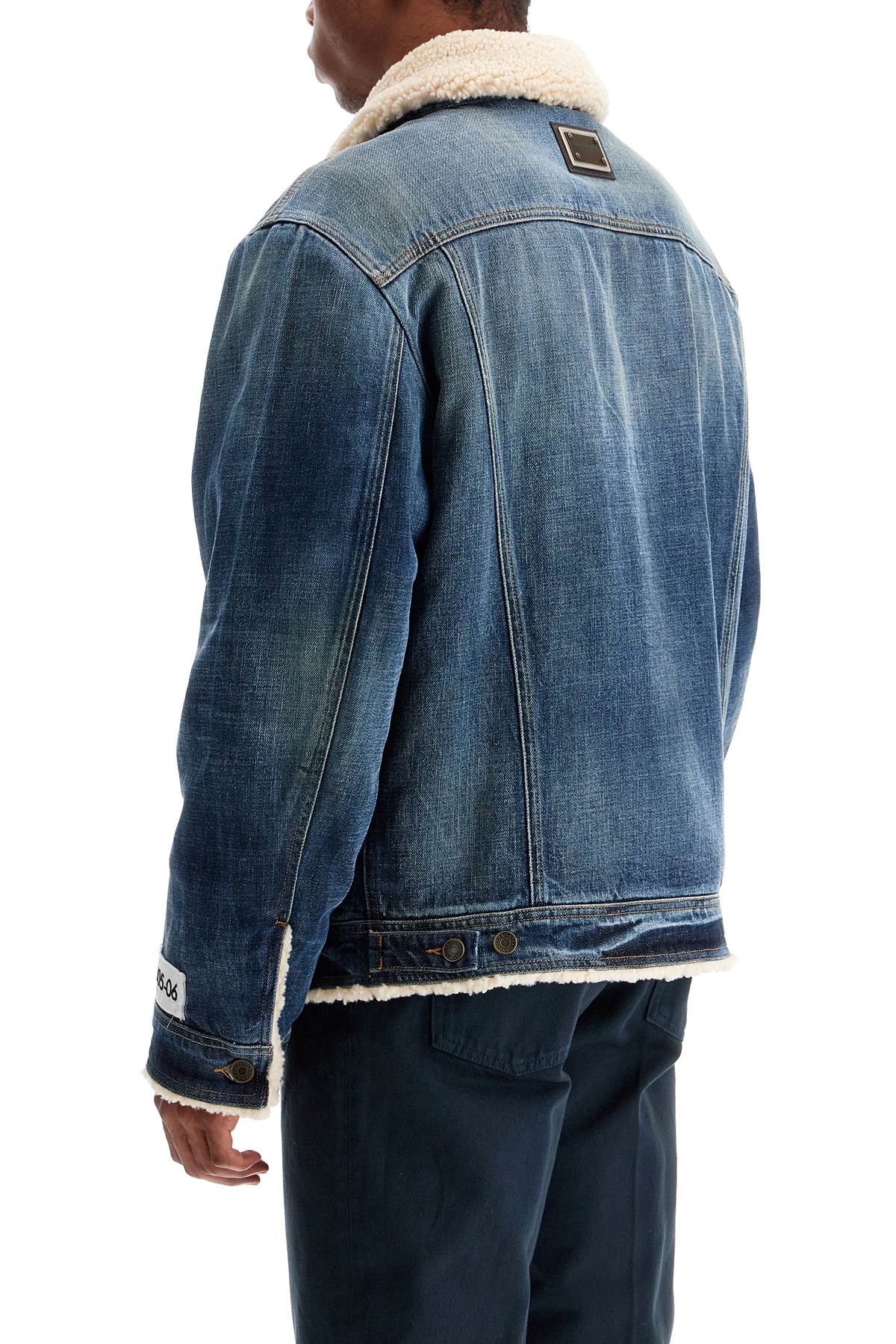 Dolce & Gabbana Denim And Teddy Jacket