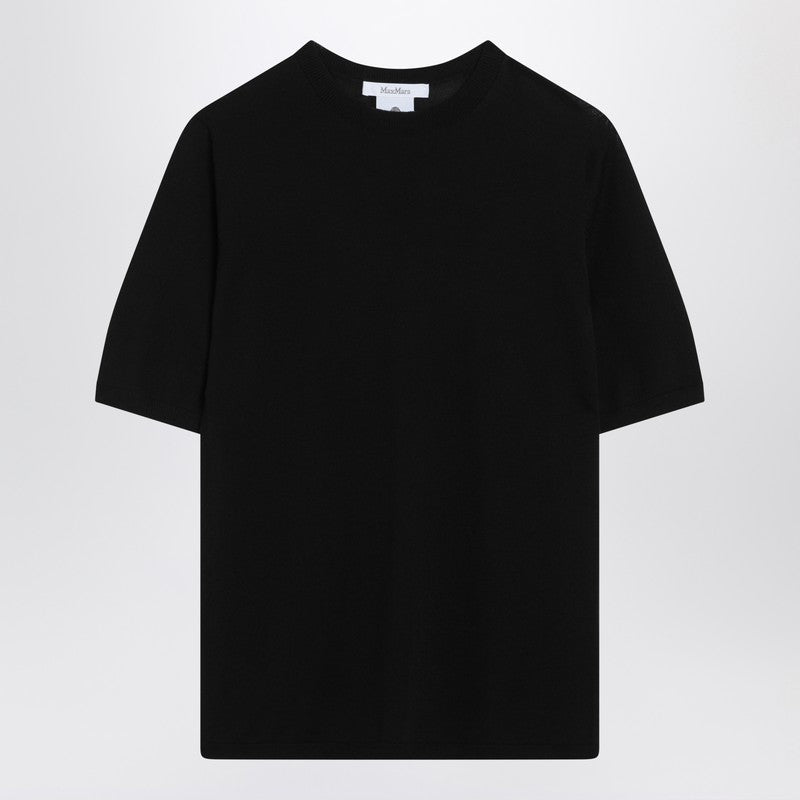 Max Mara Black Wool Crewneck Sweater