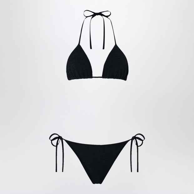 Hunza G. Hunza G Gina Triangle Bikini Set In Black