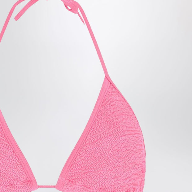 Hunza G. Hunza G Gina Triangle Bikini Set In Pink