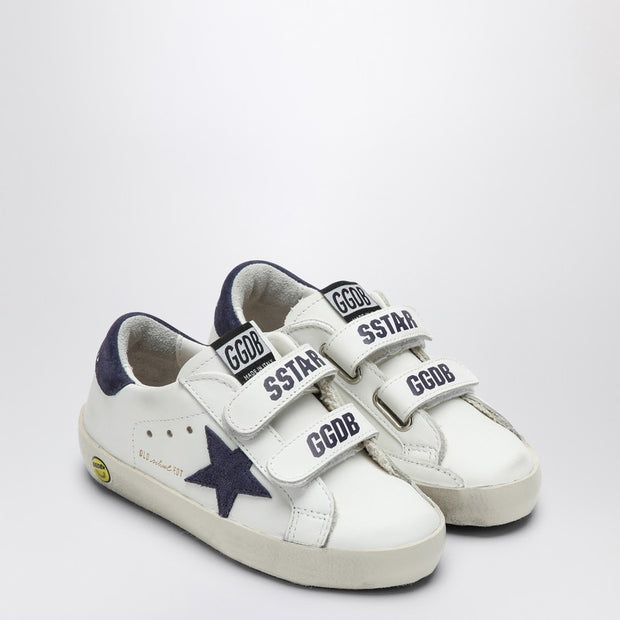 Golden Goose Kids' Old School White/blue Sneaker