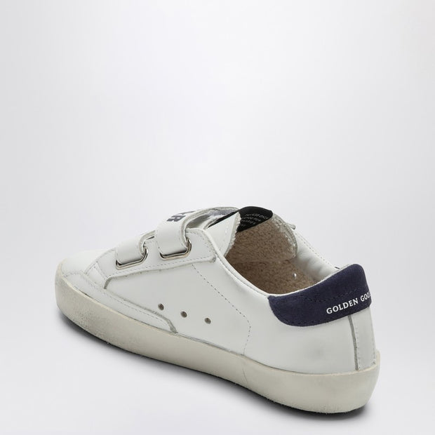 Golden Goose Kids' Old School White/blue Sneaker