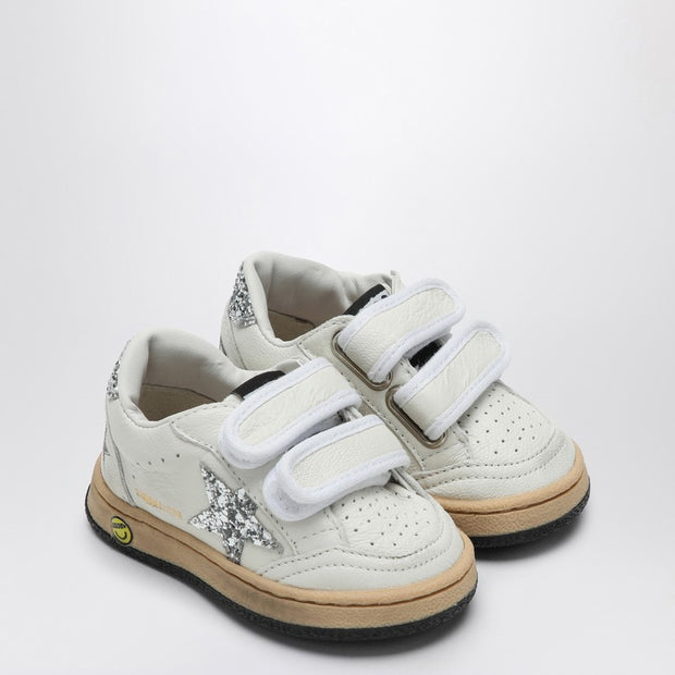 Golden Goose Kids' Ball Star White/glitter Platinum Sneaker