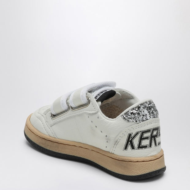 Golden Goose Kids' Ball Star White/glitter Platinum Sneaker