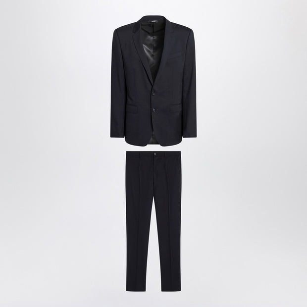 Dolce & Gabbana Blue Single-breasted Virgin Wool Suit