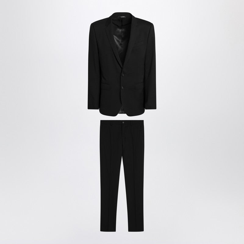 Dolce & Gabbana Black Single-breasted Virgin Wool Suit