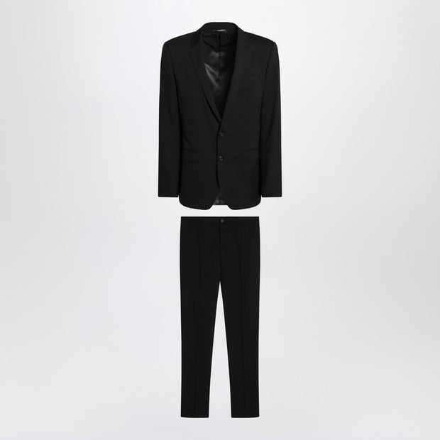 Dolce & Gabbana Black Single-breasted Virgin Wool Suit