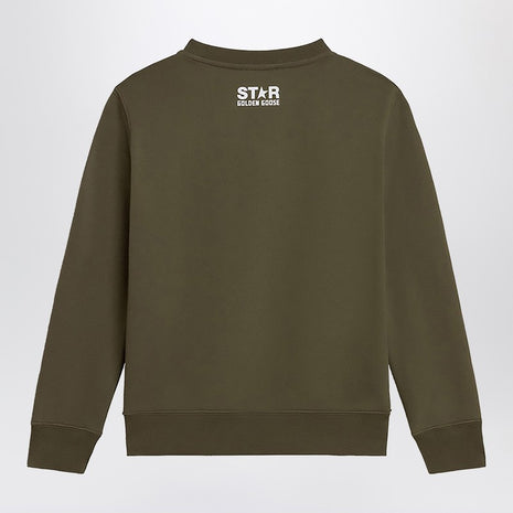 Golden Goose Dark Green Crew-neck Sweatshirt