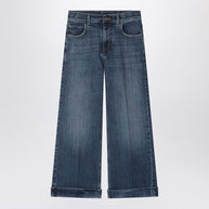 Golden Goose Kids' Dark Blue Washed-out Jeans