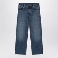 Golden Goose Kids' Dark Blue Washed-out Jeans