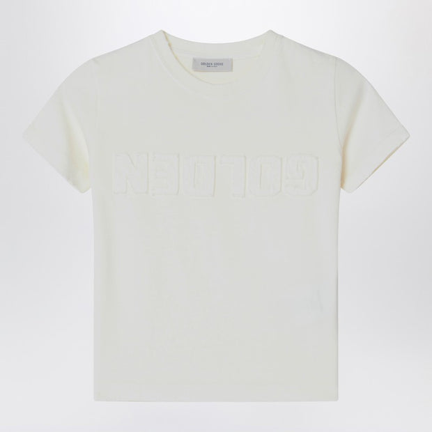 Golden Goose Kids' White T-shirt With Logo