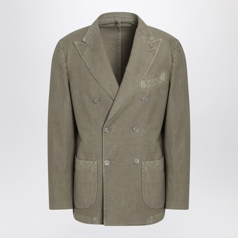 Santaniello Double-breasted Sage Green Jacket