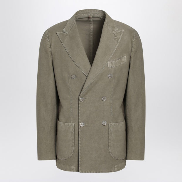 Santaniello Double-breasted Sage Green Jacket