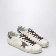 Golden Goose Sneaker Super Star White/green/anthracite