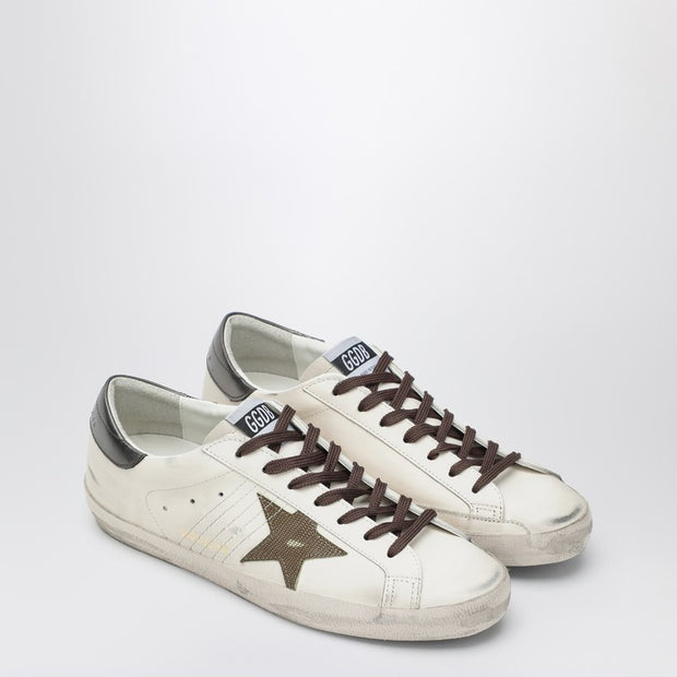 Golden Goose Sneaker Super Star White/green/anthracite
