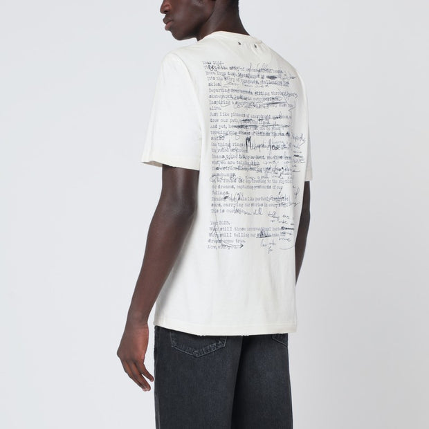 Golden Goose White Vintage-effect Cotton T-shirt