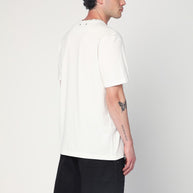 Golden Goose Ivory T-shirt With Logo Print