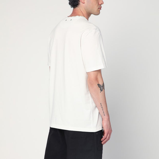 Golden Goose Ivory T-shirt With Logo Print