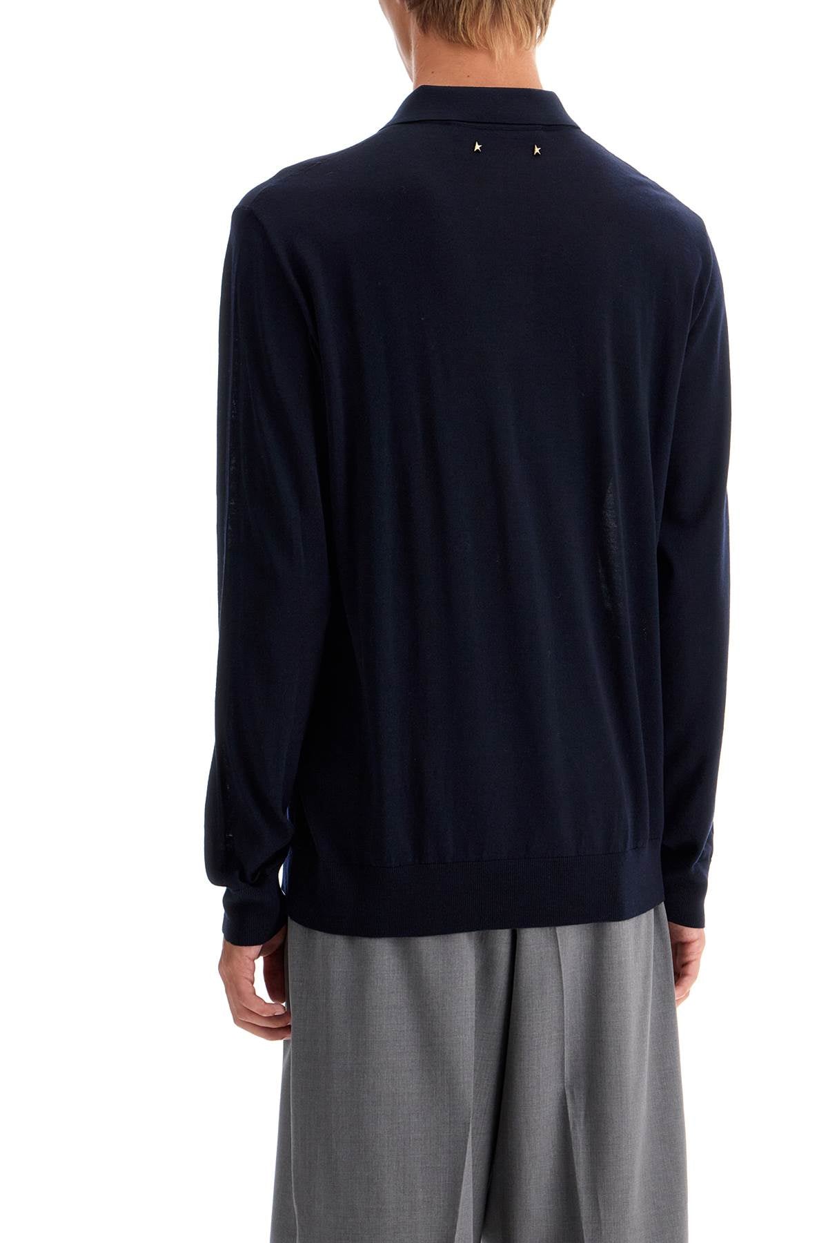 Golden Goose Long-Sleeved Polo Sweater