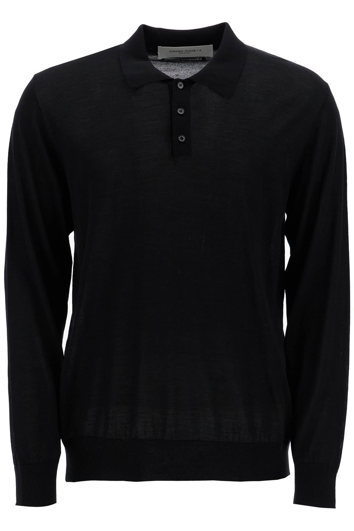 Golden Goose Long-sleeved Wool Polo Shirt