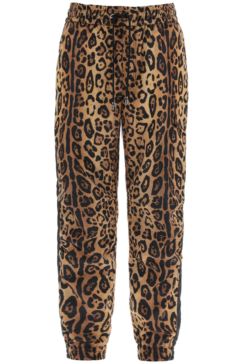 Dolce & Gabbana Leopard Print Nylon Jogger Pants