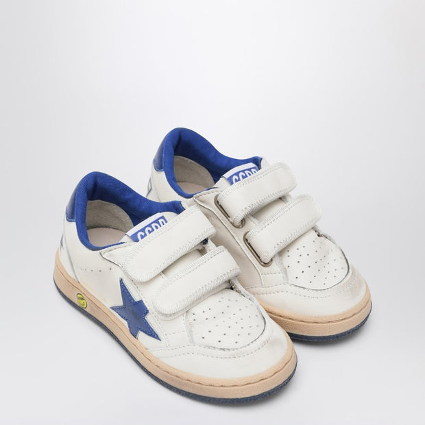 Golden Goose Kids' White/blue Ball Star Sneakers