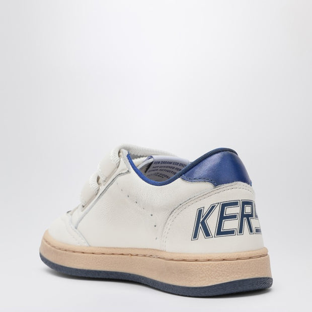 Golden Goose Kids' White/blue Ball Star Sneakers