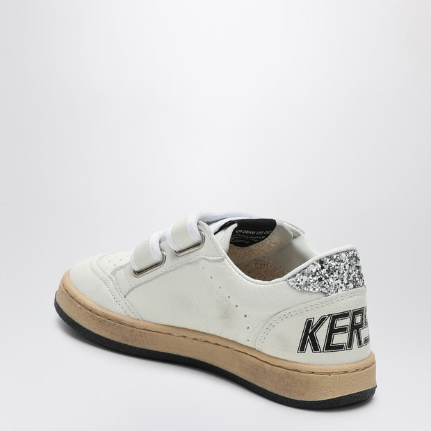 Golden Goose Kids' Ball Star White/glitter Platinum Sneaker