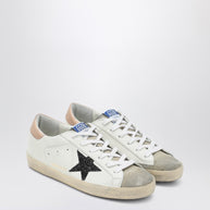 Golden Goose Sneaker Super-Star White/pink/black With Glitter