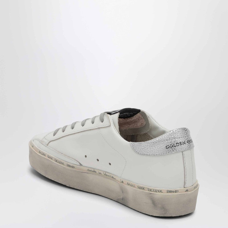Golden Goose White/silver Hi-Star Sneakers