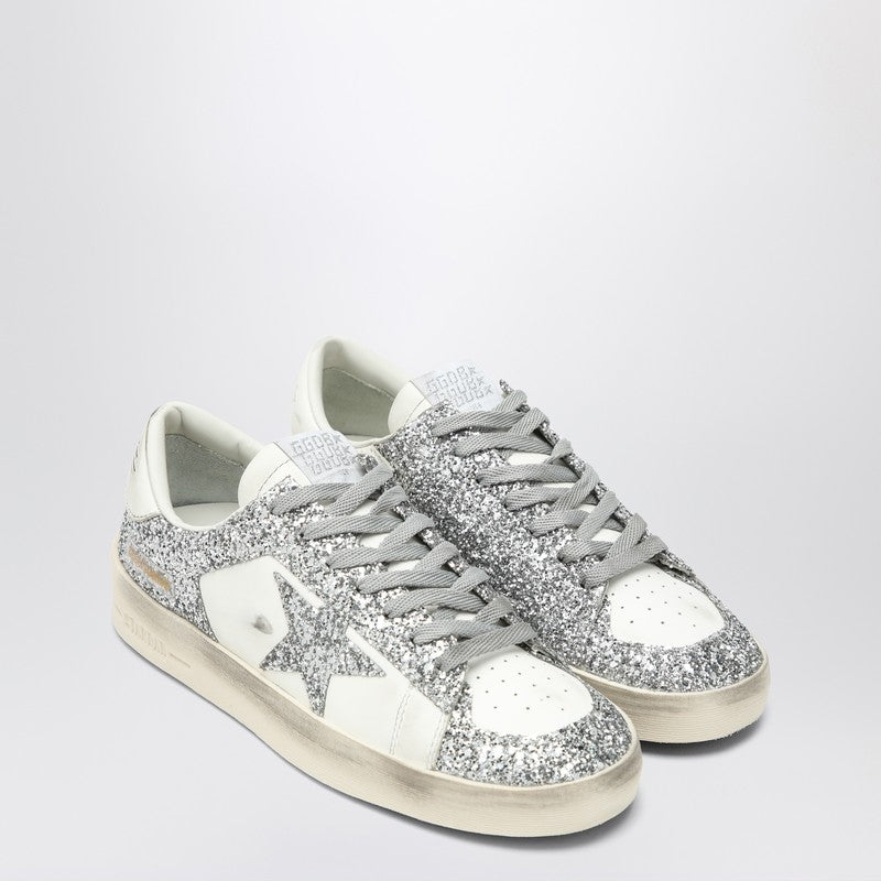 Golden Goose Stardan White/glitter Silver Sneaker