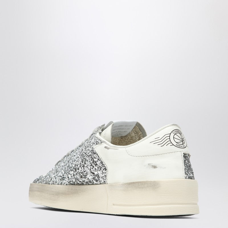 Golden Goose Stardan White/glitter Silver Sneaker