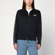 Golden Goose Black Zip Sweatshirt With Stars