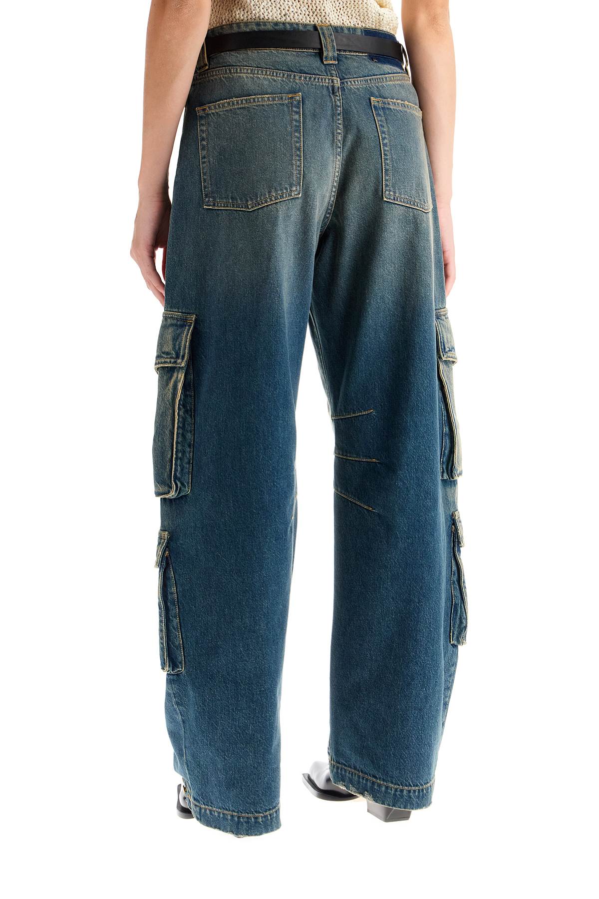 Golden Goose Wide Leg Cargo Jeans