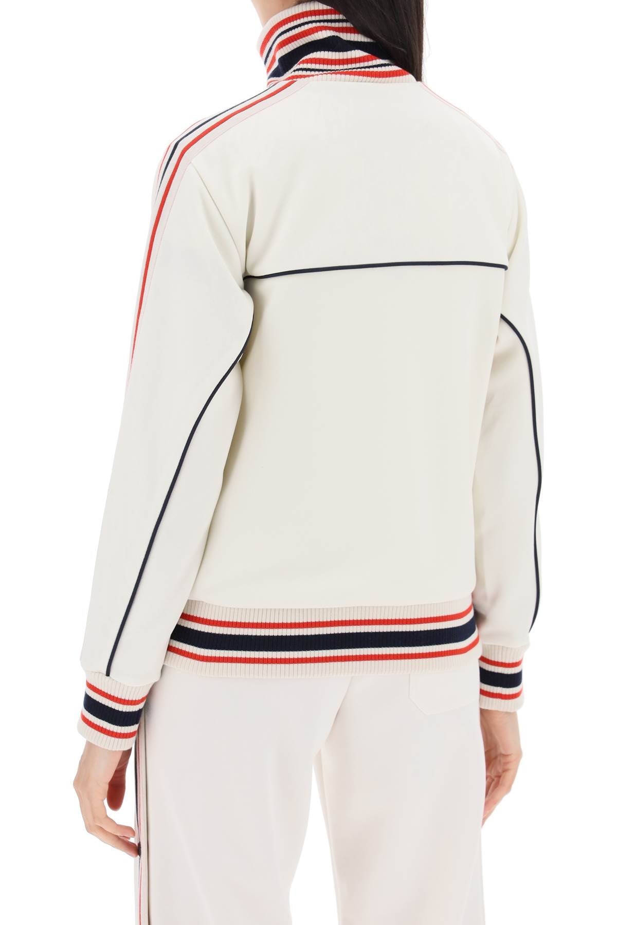 Golden Goose Track Sweatshirt With Contrasting Hem Edges