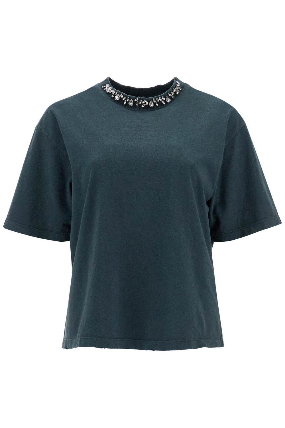 Golden Goose Boxy T-shirt With Crystals